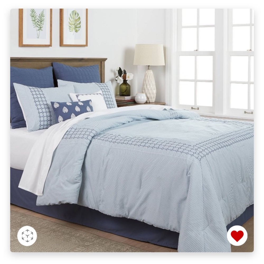 Threshold queen size Montclair comforter set